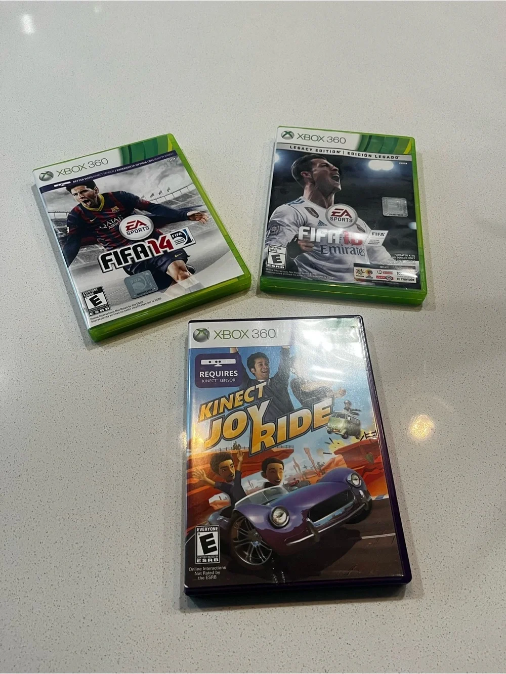 Xbox 360 Game Bundle – FIFA 14, FIFA 16 Legacy Edition & Kinect Joy Ride